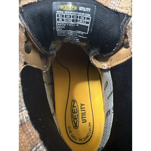 Keen Utility San Jose 6" Womens Size 8.5 Brown Safety Toe Waterproof Work Boots - Picture 11 of 11